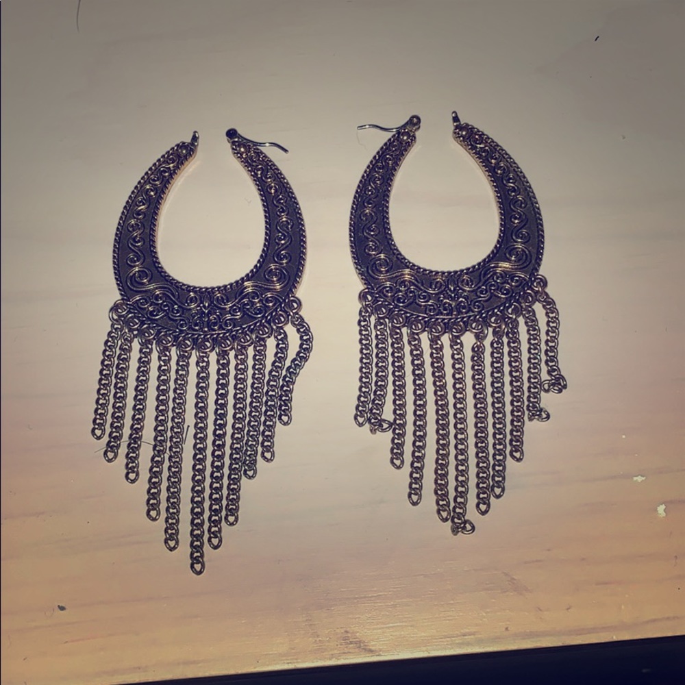 Gold earrings